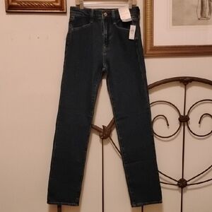 GAP '90s Straight High Rise Jeans Dark Indigo Size 26 NWT